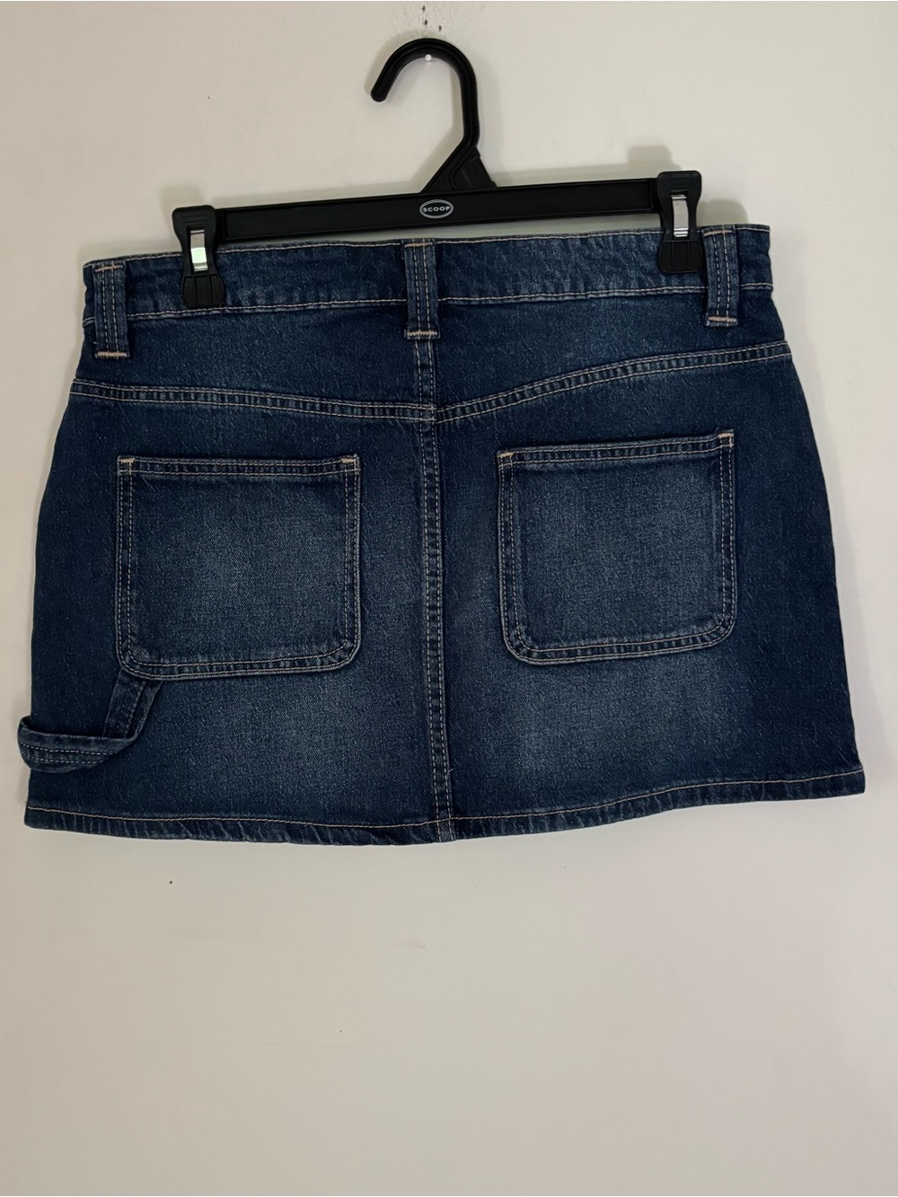 NWT No Boundaries Carpenter Denim Mini Skirt Low Rise Small 4-6 - Picture 6 of 12